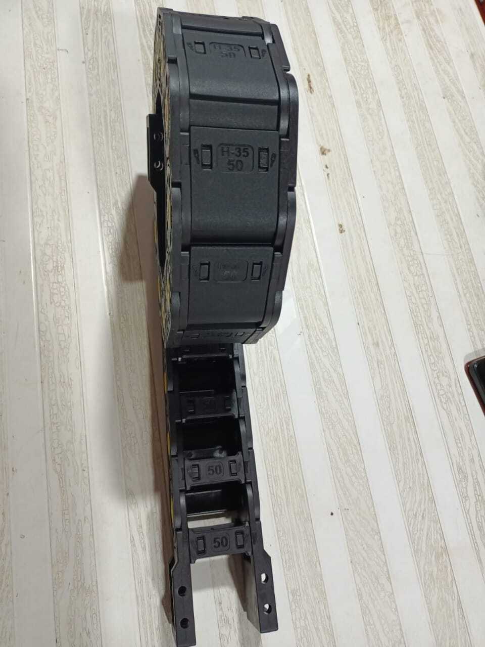 Cable Drag Chain - Nylon-66, 35x50mm, Black | Suitable For Agriculture And Machinery Use, 1 Year Warranty, Weight 1.35kg