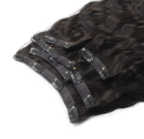 100% Natural Indian Human Hair Raw Temple Hair Extension Clip Human Hair Supplier - Application: Profesional