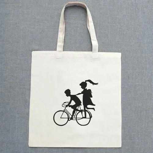 प्रिंटेड कैनवास कैरी बैग - रवि आर्ट्स