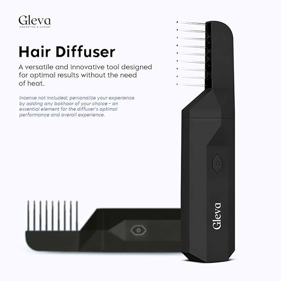Smart Hair Comb Electronic Diffuser - High-quality Plastic, 20 Cm Length, Color Code 412 | Compact Lightweight Design, Universal Compatibility, Advanced Airflow Technology, Frizz Minimization