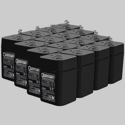 Ml 4-6 Rechargeable Sealed Lead Acid Battery - Color: Black