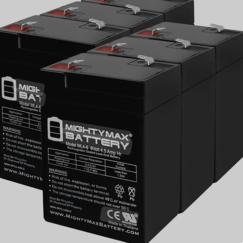 Ml 4-6 Rechargeable Sealed Lead Acid Battery - Color: Black