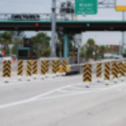 Metallic Tubular Reboundable Post With Hazard Markers