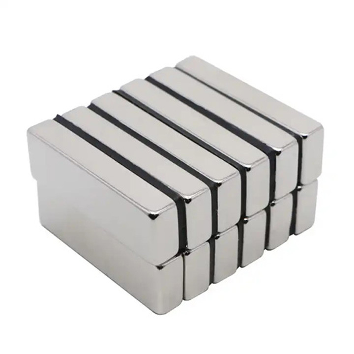 Rectangle Sintered Ndfeb Magnets - Sintered Ndfeb Customized Size Silver Black Gold | Permanent Magnets For Sensors Motors Wind Generators Equipment