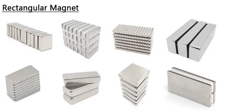 Rectangle Sintered Ndfeb Magnets - Sintered Ndfeb Customized Size Silver Black Gold | Permanent Magnets For Sensors Motors Wind Generators Equipment