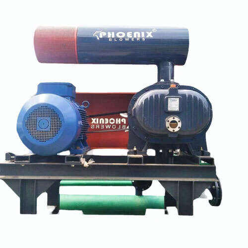 Centrifugal Air Blower - 50 CFM, 500 RPM | Cast Iron, Electric Power Source, 1 Year Warranty, Brown Color
