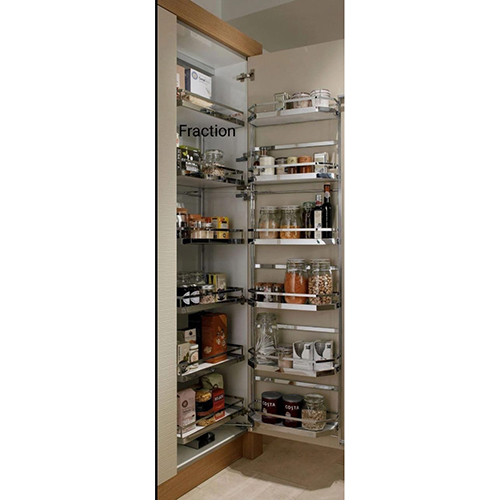 Kitchen Pantry Flat Line Pull Out - Color: White