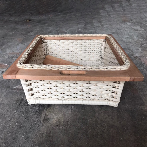 Pvc Wicker Baskets - Color: Brown