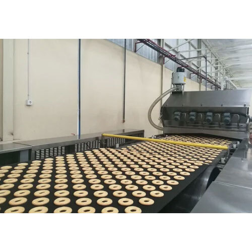 Industrial Biscuit Machinery - 50 Kg/hr Capacity | Automatic, Stainless Steel Material, Commercial Use