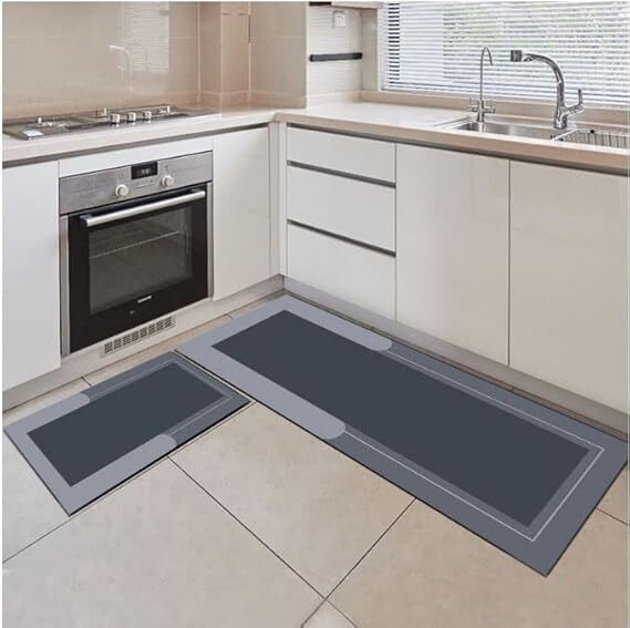 Anti-fatigue Kitchen Mat - 120x40 Cm, Multicolour Rubber | Waterproof, Non-slip, Easy To Clean With Ergonomic Design For Comfort
