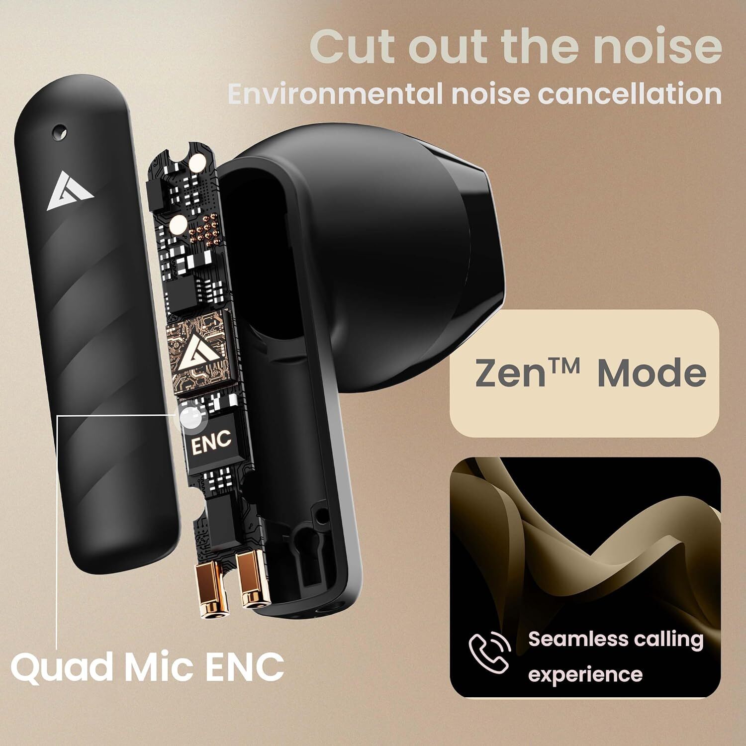 Boult Audio Newly Launched K20 Bluetooth Truly Wireless In Ear Earbuds With 32h Playtime (Black)