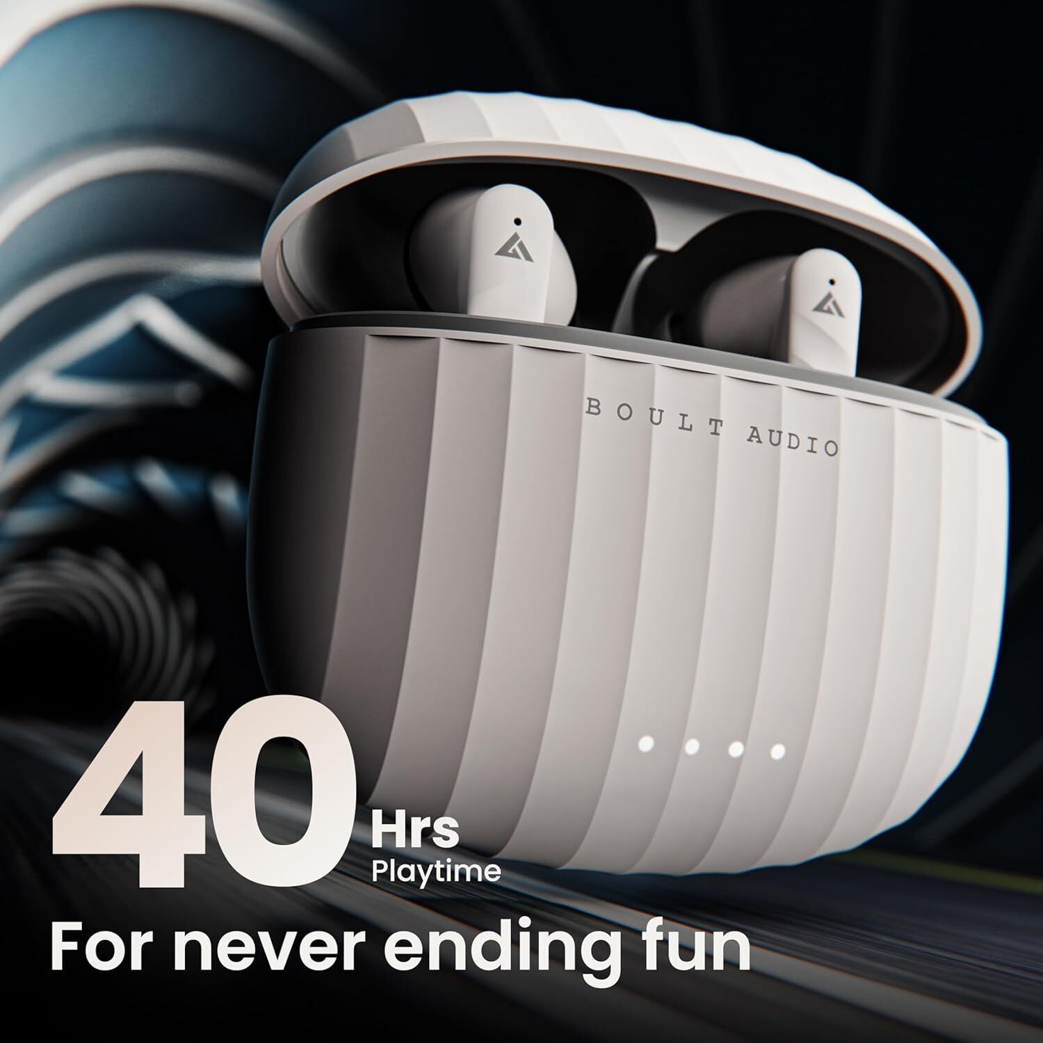 Boult Audio X45 Truly Wireless In Ear Earbuds With 40h Playtime, 45ms Low Latency Gaming (Grey)