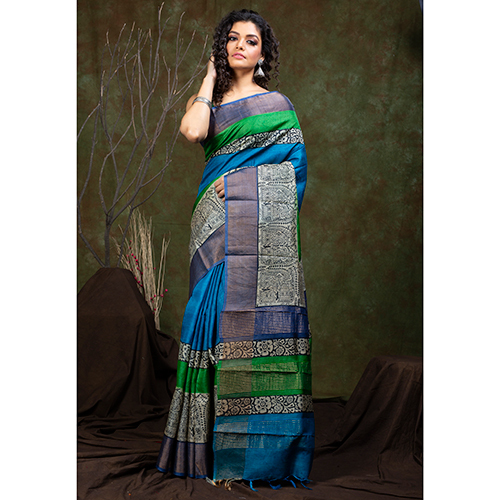 Tussar Silk Saree - Occasion: Casual