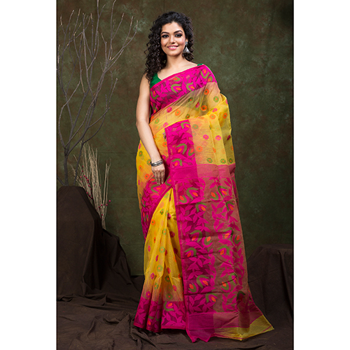 Jamdani Saree - Material: Silk