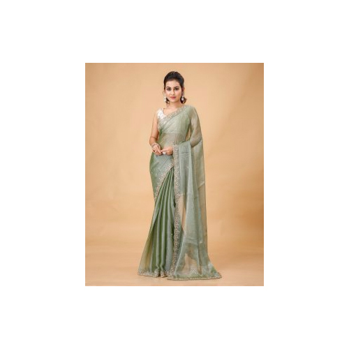Silk Organza Saree - Occasion: Party Wear