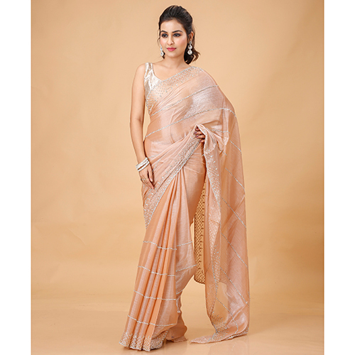 Silk Organza Saree - Occasion: Party Wear