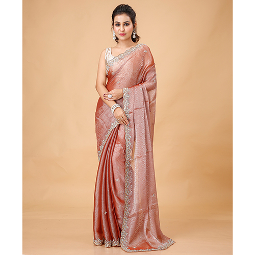 Silk Organza Saree - Occasion: Party Wear