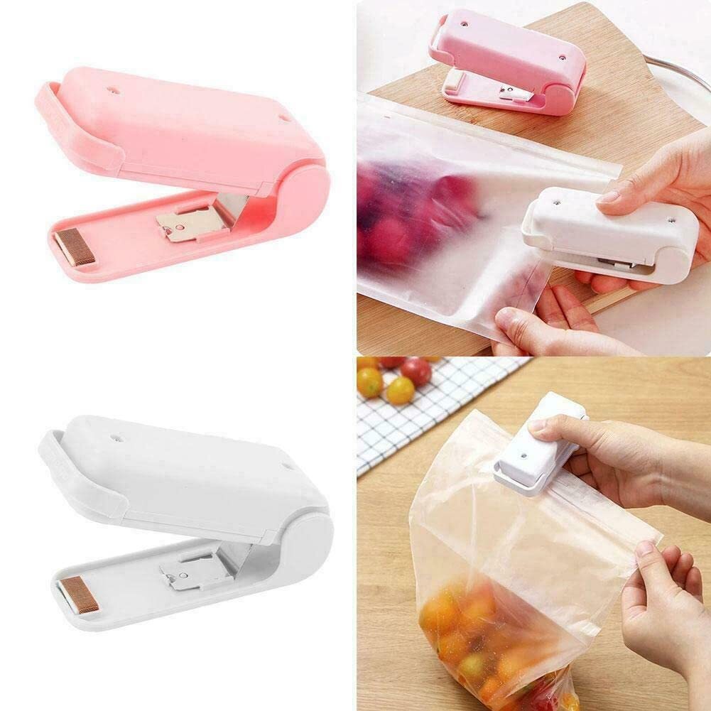 Mini Sealing Machine - Abs Plastic, 10x5x4 Cm , Multicolor Handheld Food Bag Sealer For Freshness Preservation