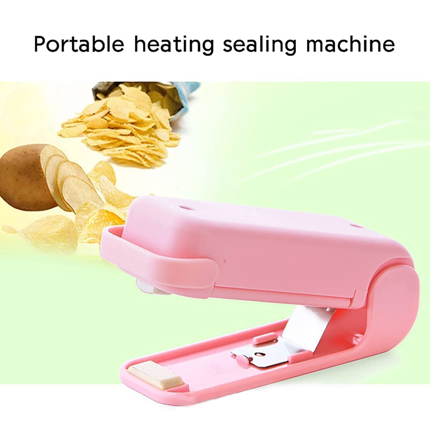 Mini Sealing Machine - Abs Plastic, 10x5x4 Cm , Multicolor Handheld Food Bag Sealer For Freshness Preservation