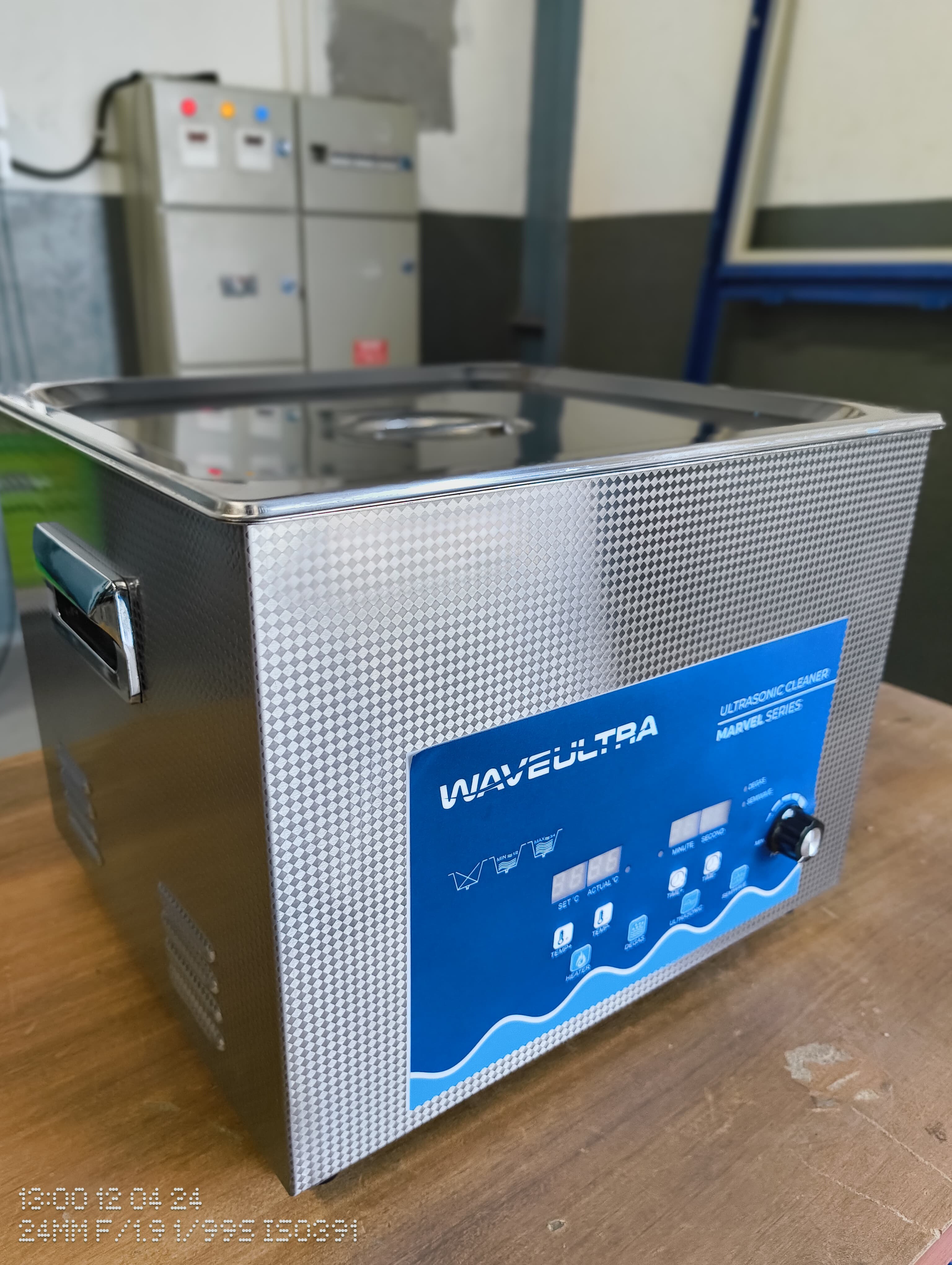 Marvel Ultrasonic Cleaner - 3.2l Capacity, Stainless Steel Silver Finish | Automatic Cleaning With 300w Power And 30khz Frequency