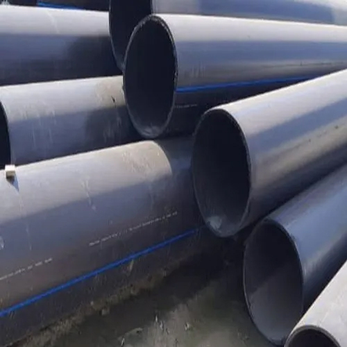 160 MM HDPE Pipe - High-Density Polyethylene, Flange Connection Type, Durable Black Design, One-Year Warranty
