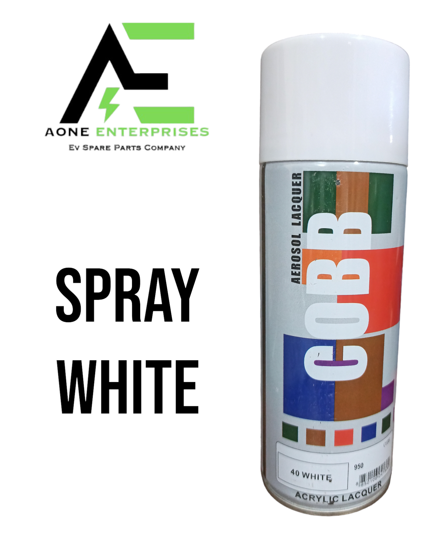 Spray White Glossy - Aerosol Paint | Smooth, High-shine Finish, Ideal For Crafting And Home Improvement Projects