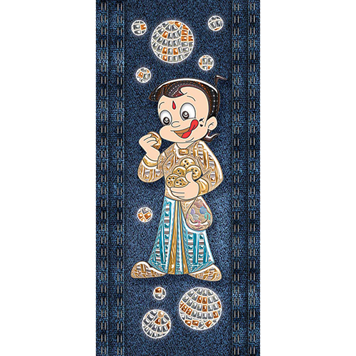 C-25 Stylish 3D Cartoon Printed Door Paper - Feature: Moisture-Resistant