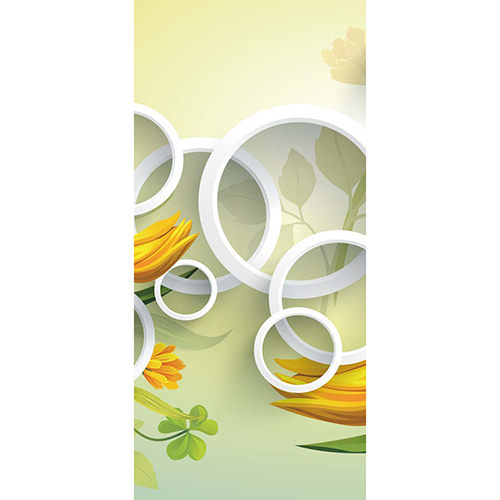 C-26 डिज़ाइनर 3डी कार्टून प्रिंटेड डोर पेपर