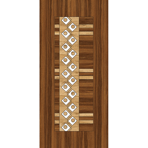 स्टाइलिश पॉलिश्ड लकड़ी का दरवाज़ा स्किन प्रिंटेड पेपर