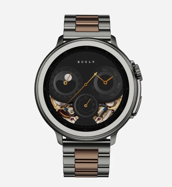 Boult Audio Crown R(m) Luxury Round Dial Smartwatch With 1.52 Inch Hd Screen, 600 Nits Brightness