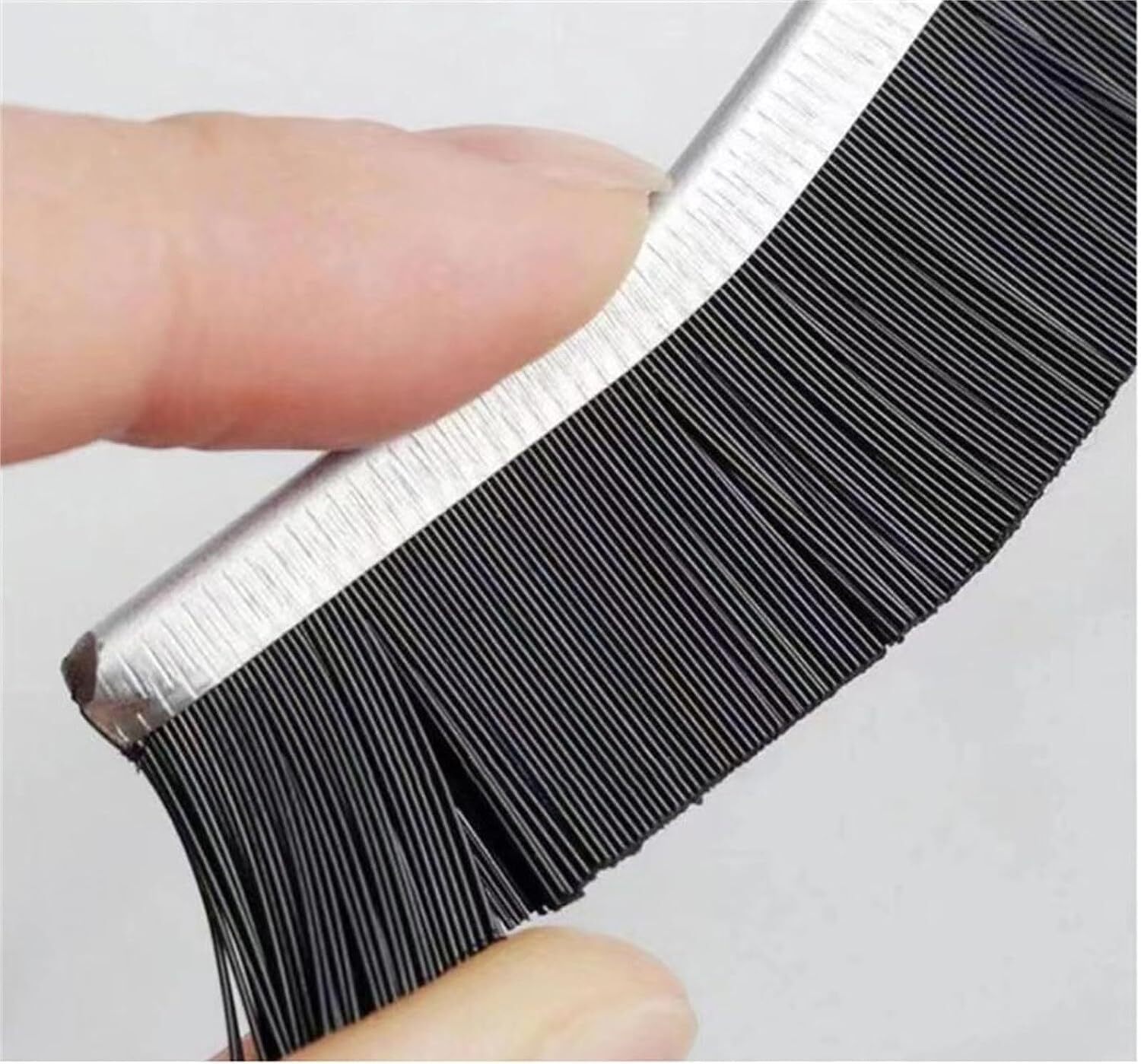 Gap Cleaning Brush - Ultra-fine Pet Bristles, 16x12x3 Cm, Black | Durable Wire Dishwashing Rags, Multipurpose For Kitchen And Bathroom, Strong Water Absorption