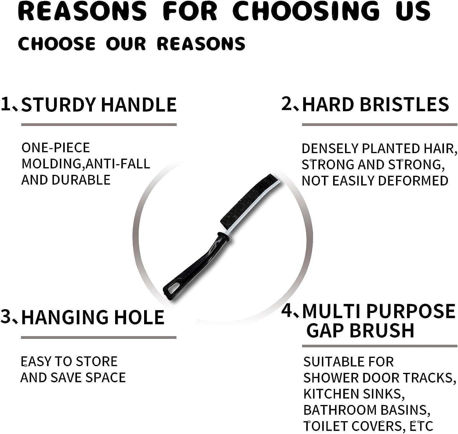 Gap Cleaning Brush - Ultra-fine Pet Bristles, 16x12x3 Cm, Black | Durable Wire Dishwashing Rags, Multipurpose For Kitchen And Bathroom, Strong Water Absorption