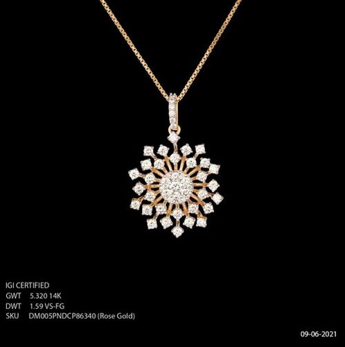 Designer Diamond Pendants By Vp Gems