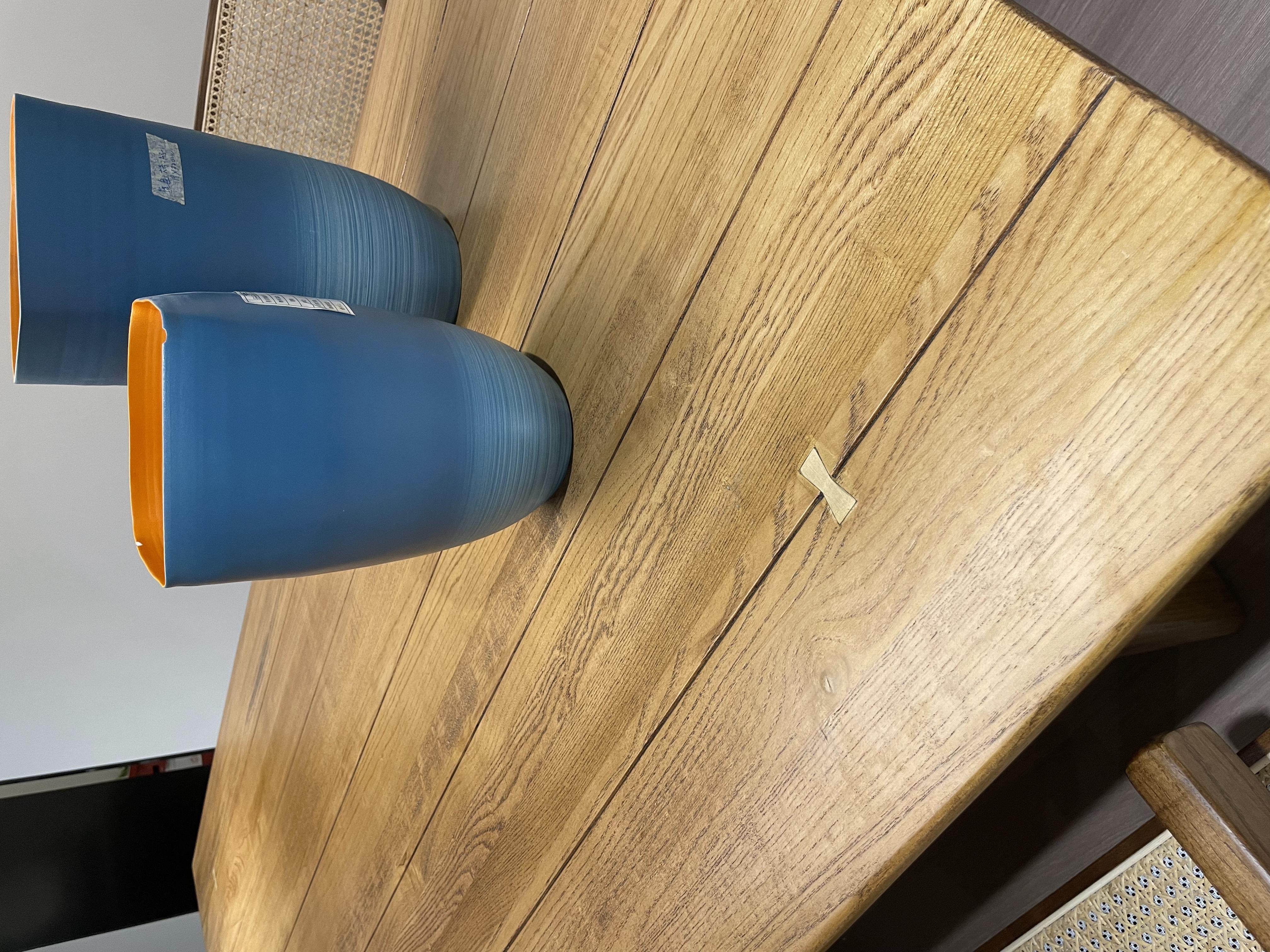 Dinning Table Solid Wood Veneer Rectangle 8 Seater - Dimensions: 200*90*75 Centimeter (Cm)