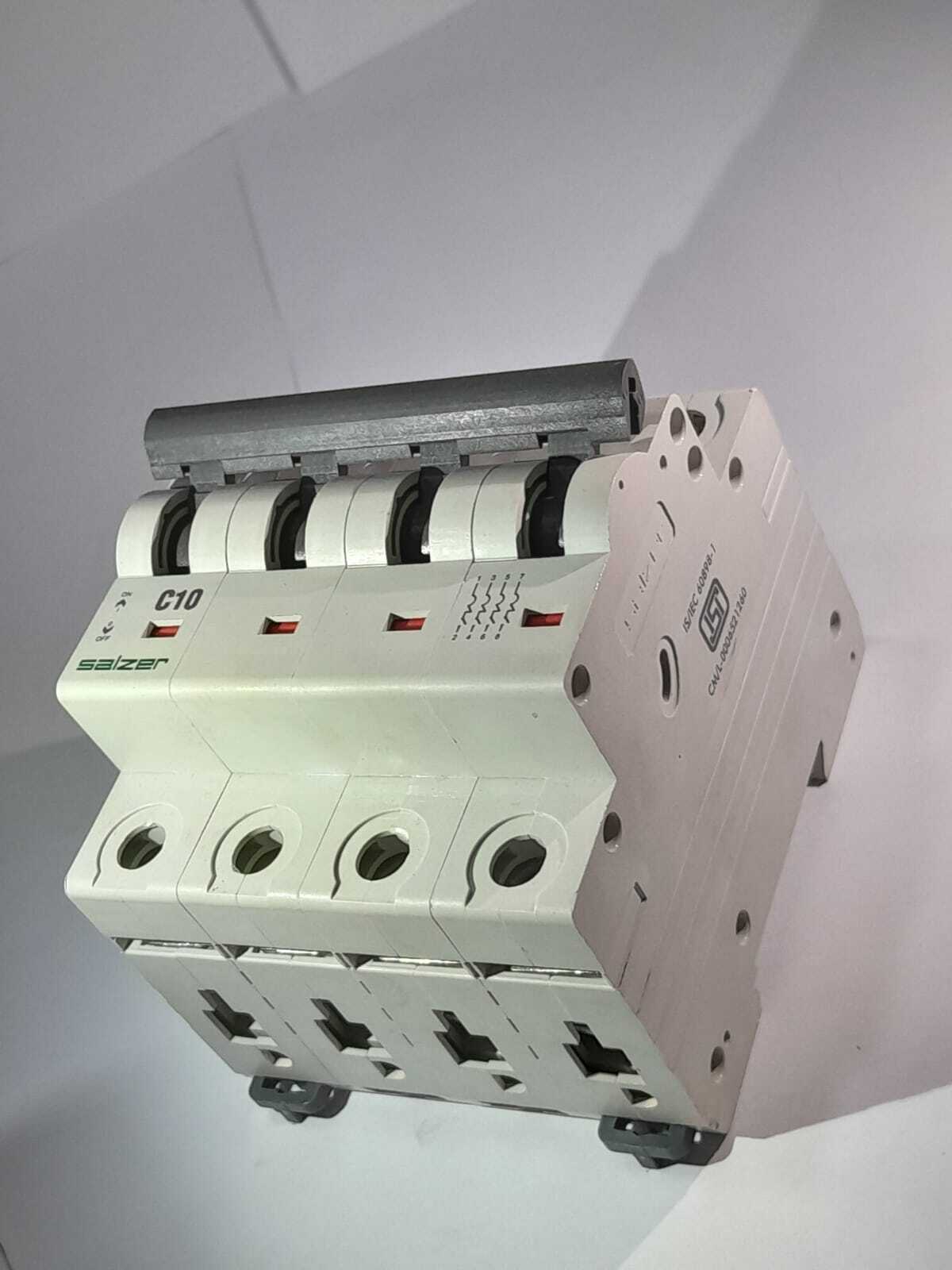 Mcb 6a 4pole Mxfpc006 - High Grade Flame Retardant Material | Thermal Overload + Magnetic Short Circuit Protection, Silver Graphite Contact Tips