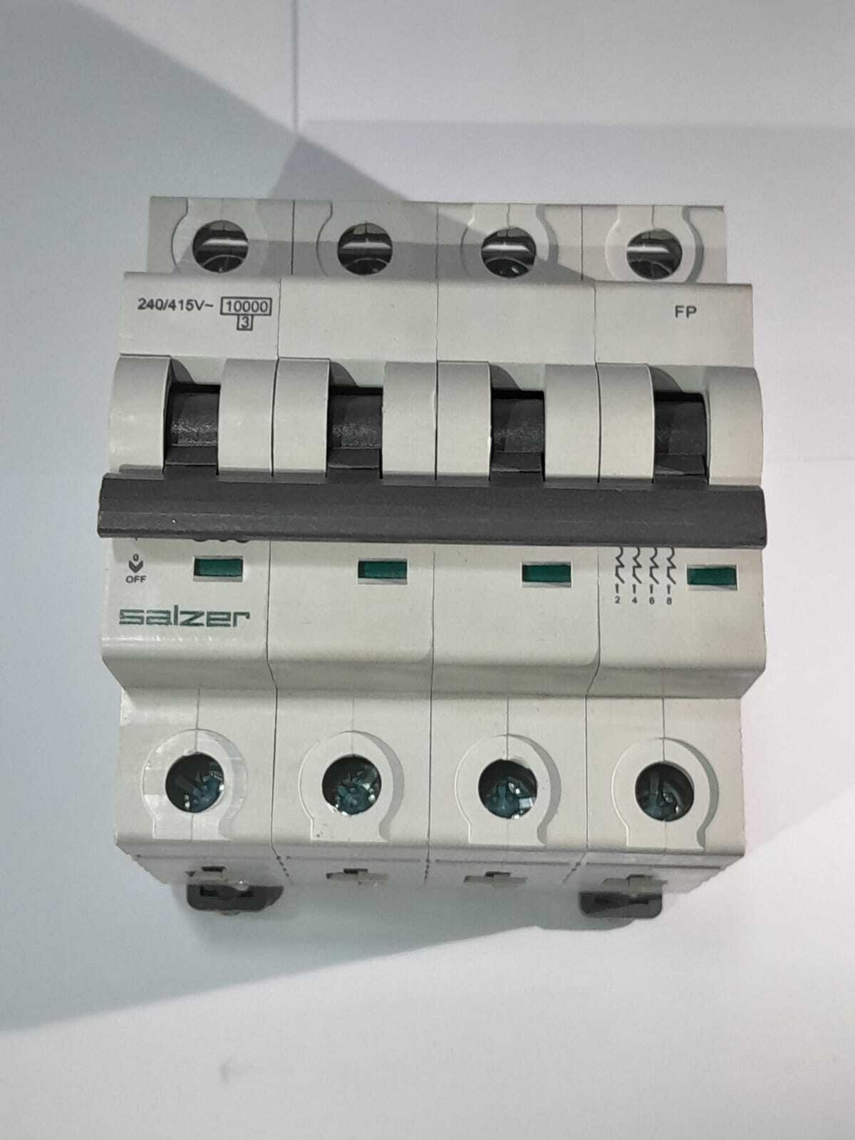 Mcb 6a 4pole Mxfpc006 - High Grade Flame Retardant Material | Thermal Overload + Magnetic Short Circuit Protection, Silver Graphite Contact Tips