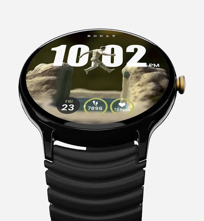 Boult Audio Ripple Round Dial Health Tracking Smartwatch With 1.39inch Round Hd Screen