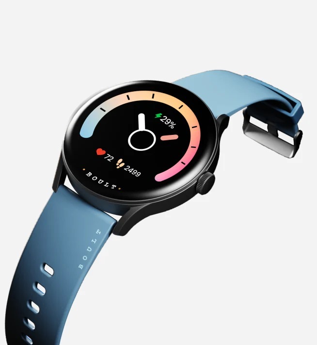 Boult Audio Roverrig Round Dial Smart Watch With 1.3" Hd Amoled, 600nits Display, Heart Monitor