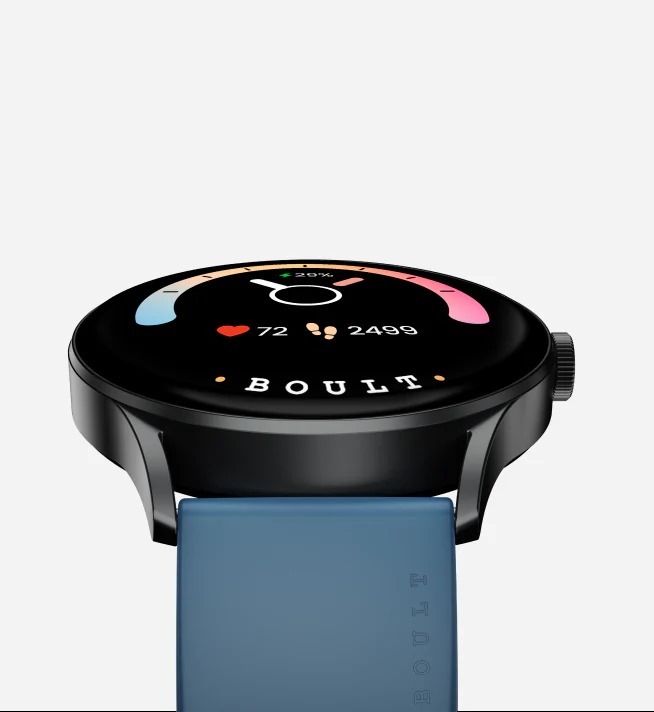 Boult Audio Roverrig Round Dial Smart Watch With 1.3" Hd Amoled, 600nits Display, Heart Monitor
