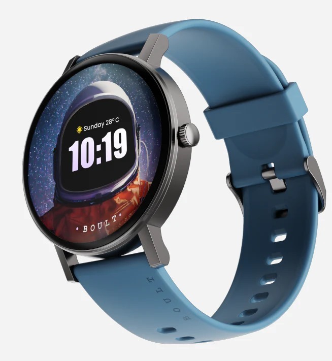 Boult Audio Roverrig Round Dial Smart Watch With 1.3" Hd Amoled, 600nits Display, Heart Monitor