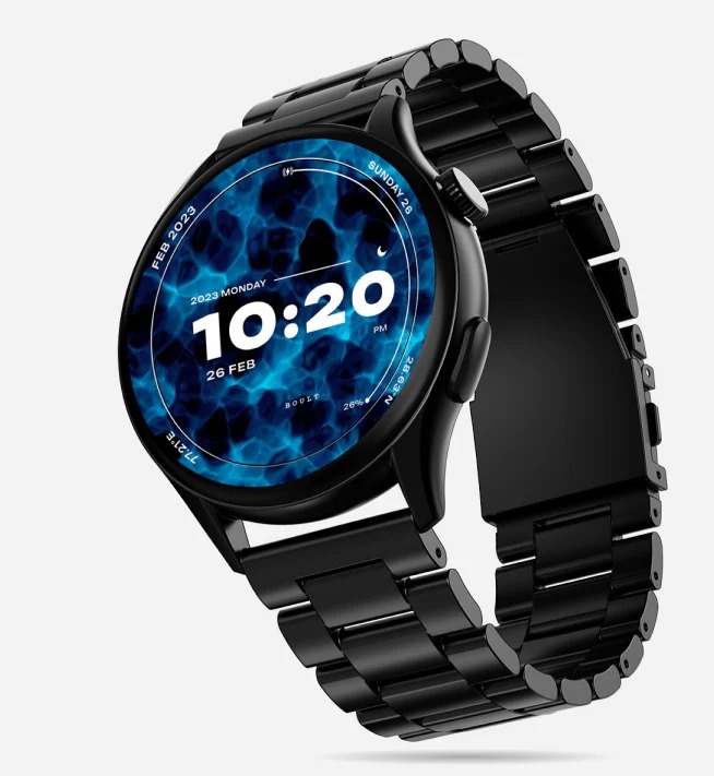 Boult Audio Striker Pro (M) Premium Round Dial Smartwatch With 1.43-inch Amoled Screen