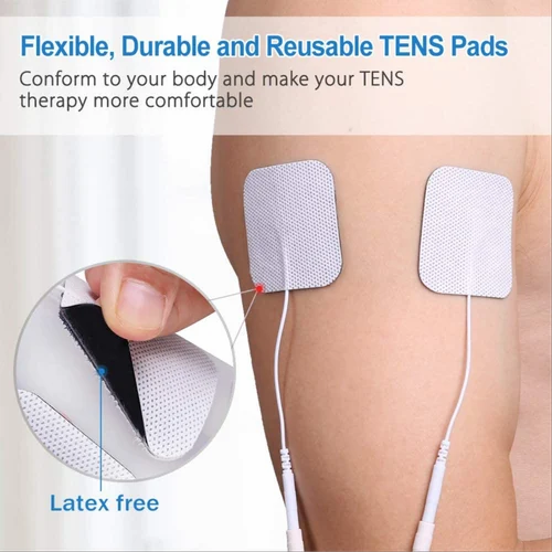 Self-adhesive Electrode Pads For Electronic Muscle Stimulators - Professional Grade, 50x50 Mm, 24 Electrodes Total | Compatible With Tens, Ems, Pulse Massagers