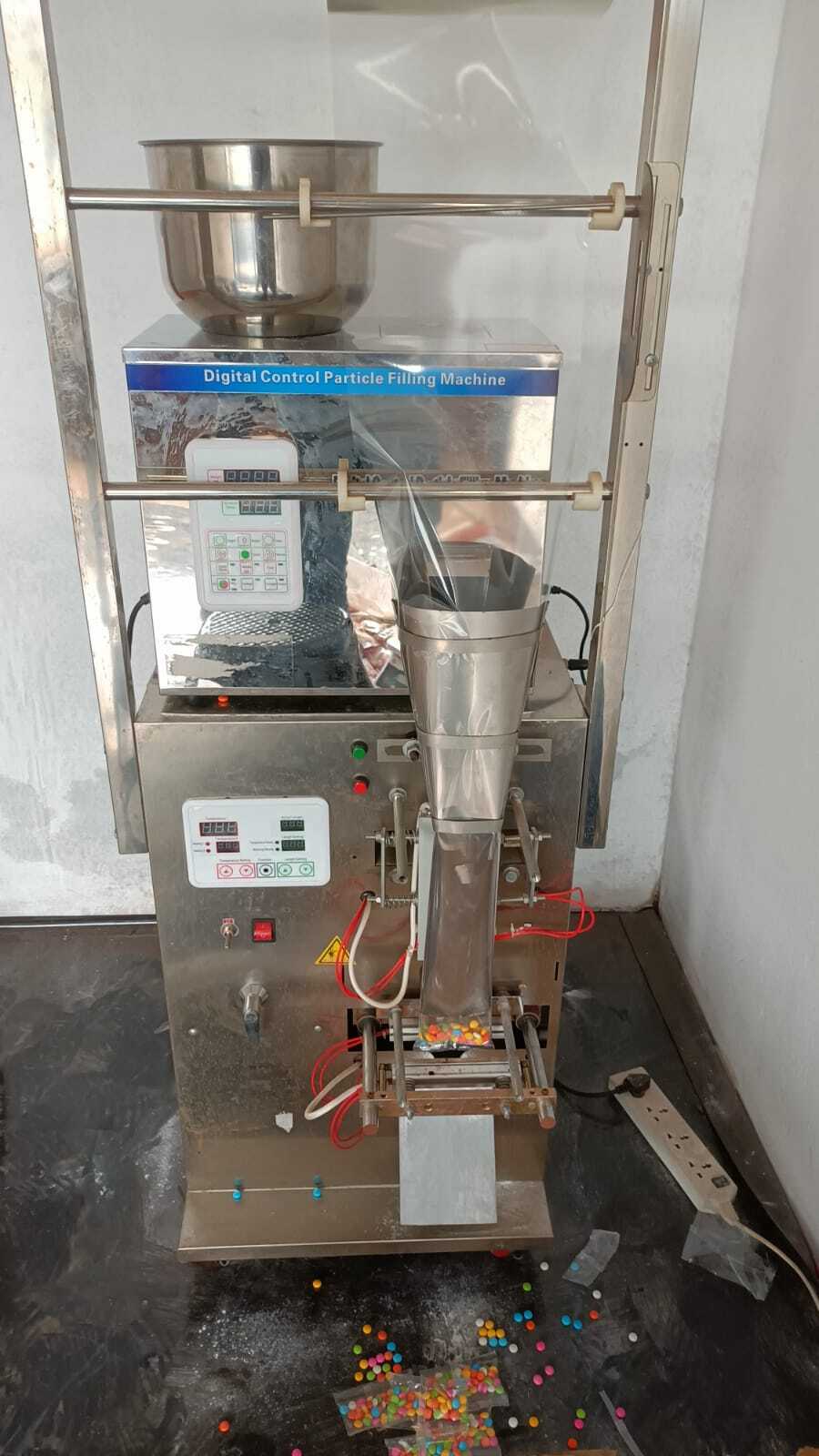 Pouch Packing Machine - 5g To 100g Capacity, Silver Stainless Steel | Electric Drive, Automatic Grade, Hmi Control, 55kg Weight