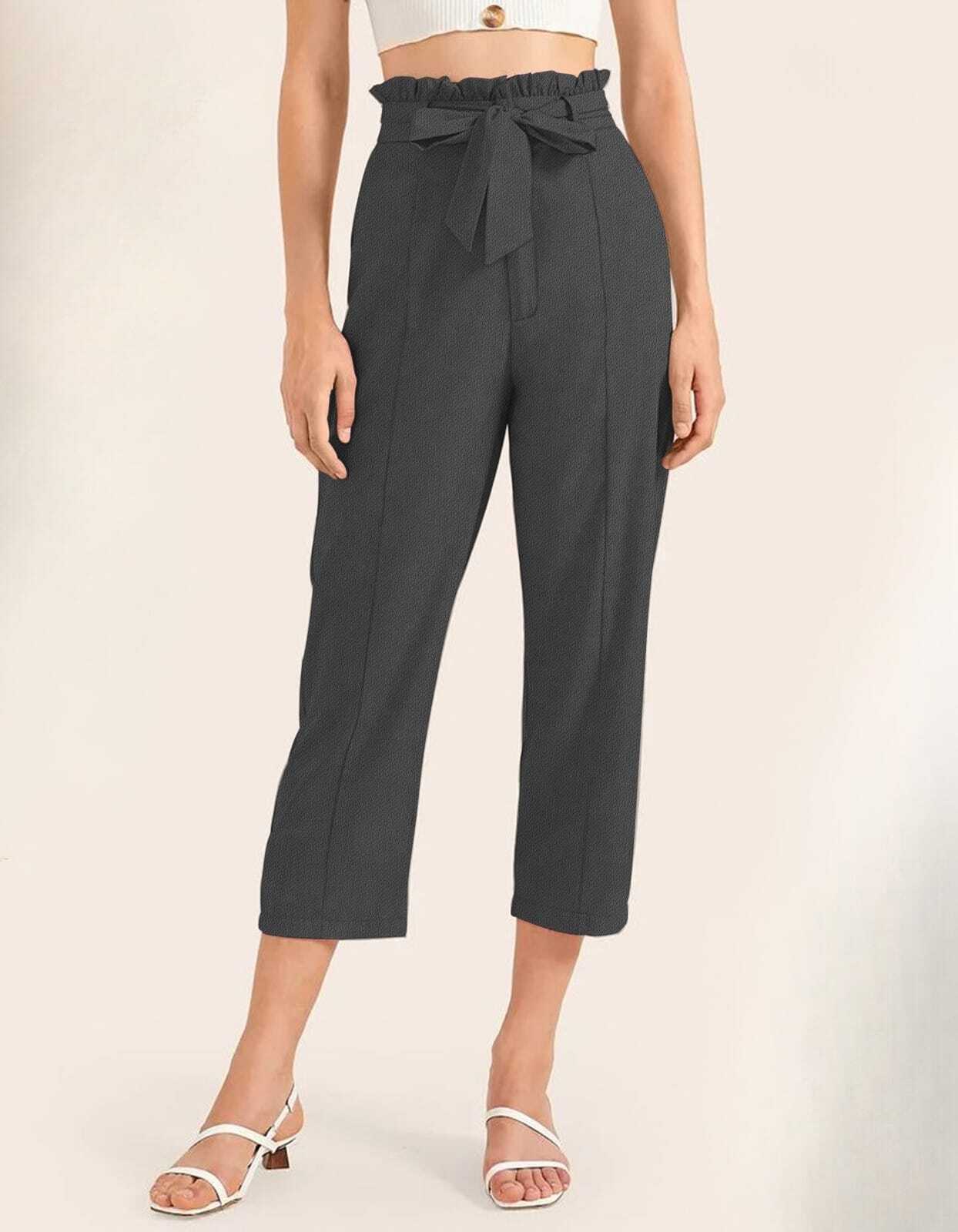 Ladies Fancy Pant - Color: Dark Gray