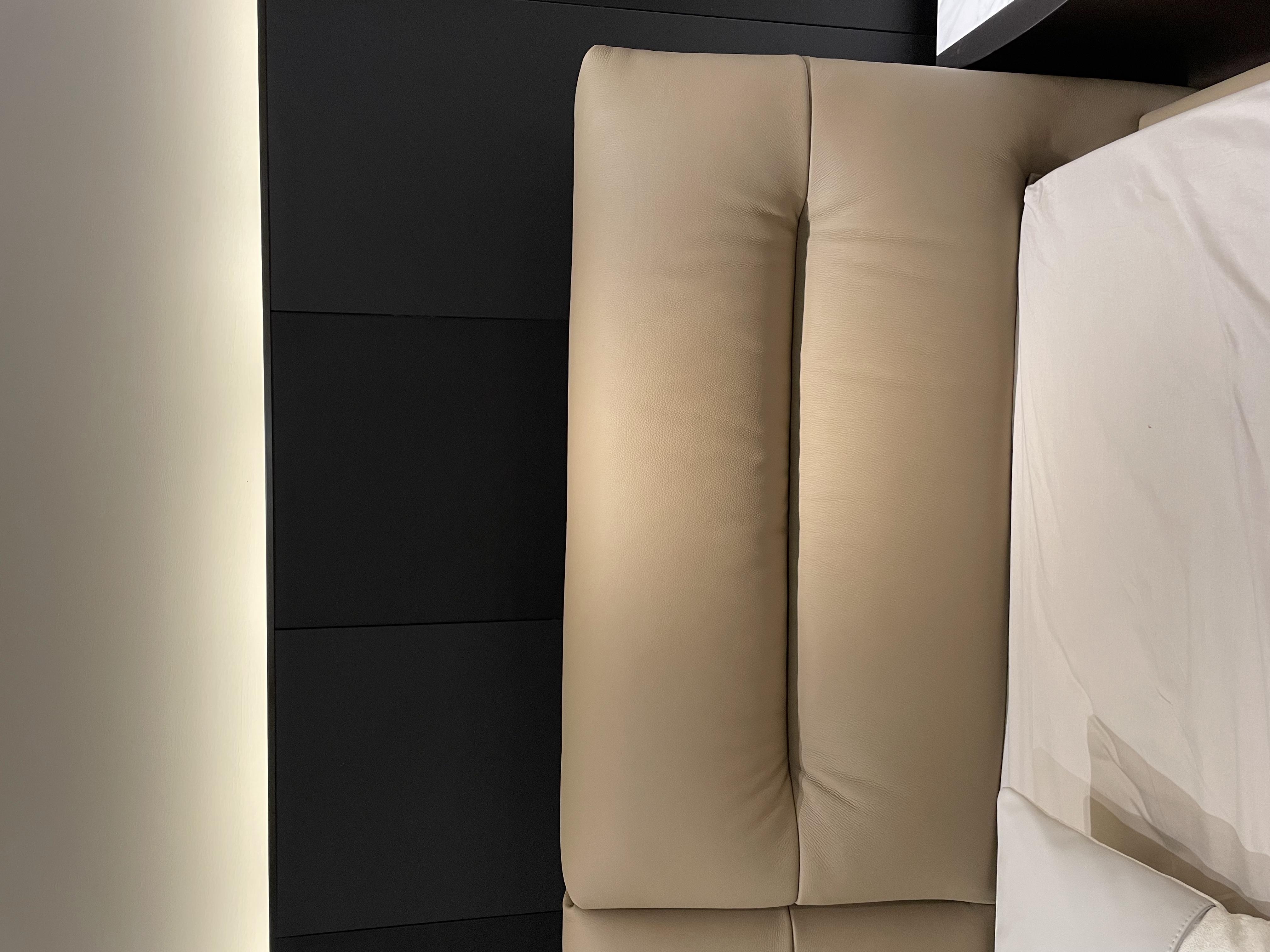 Leather Bed - Genuine Leather 231x212x100 Cm | Home Furniture With Storage Solution