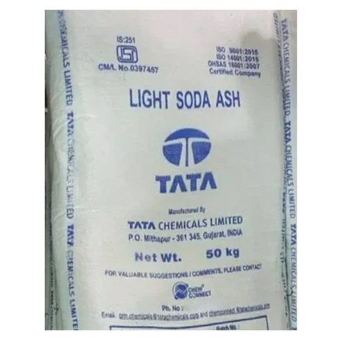 Light Soda Ash - Fine White Powder, 2.54 g/cm³ Density | Highly Soluble, Ideal for Chemical Manufacturing and Glass Production