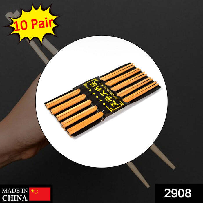 10pair Chopsticks Set Lightweight Easy To Use Chop Sticks With Case For Sushi