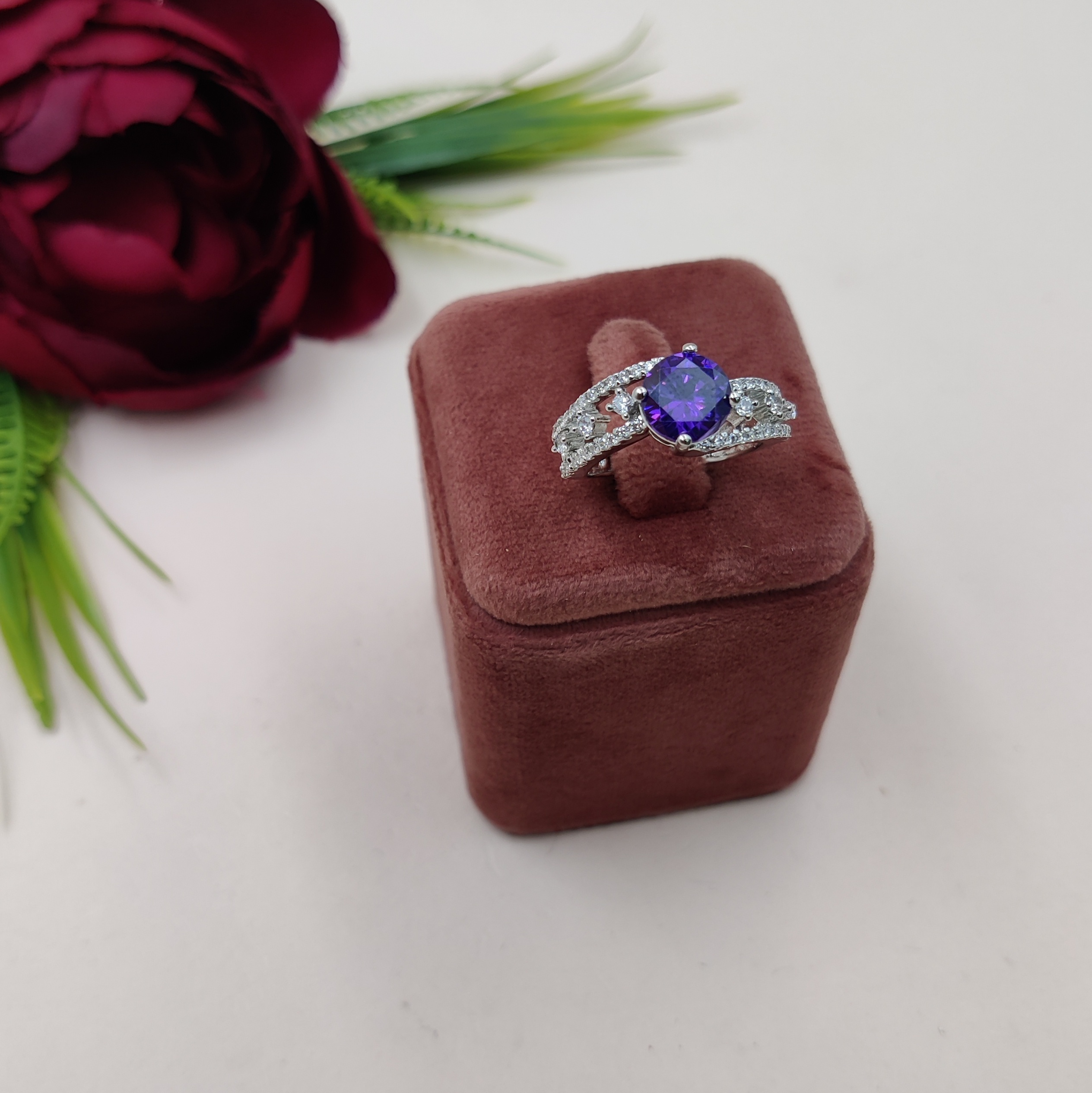 Dazzling Elegance American Diamond Ring