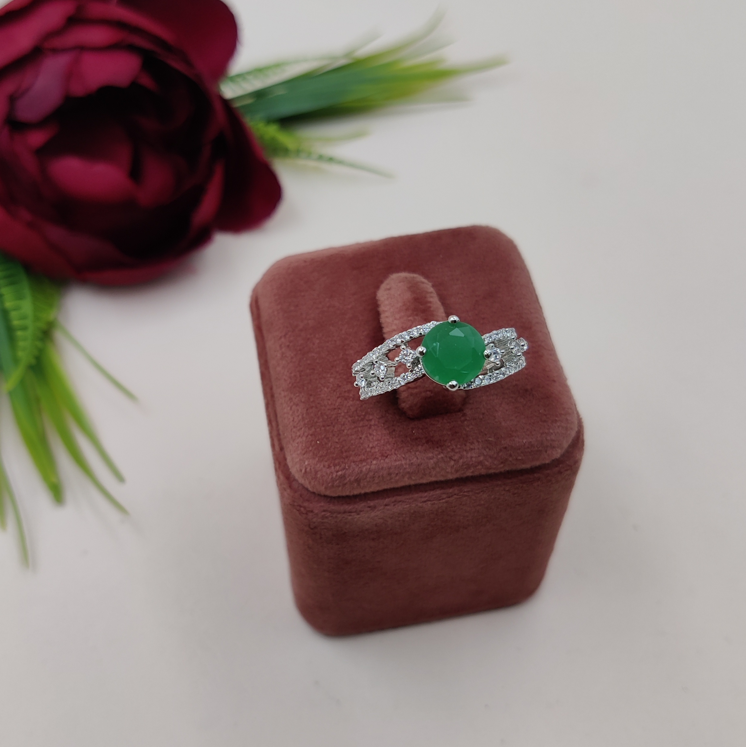 Dazzling Elegance American Diamond Ring