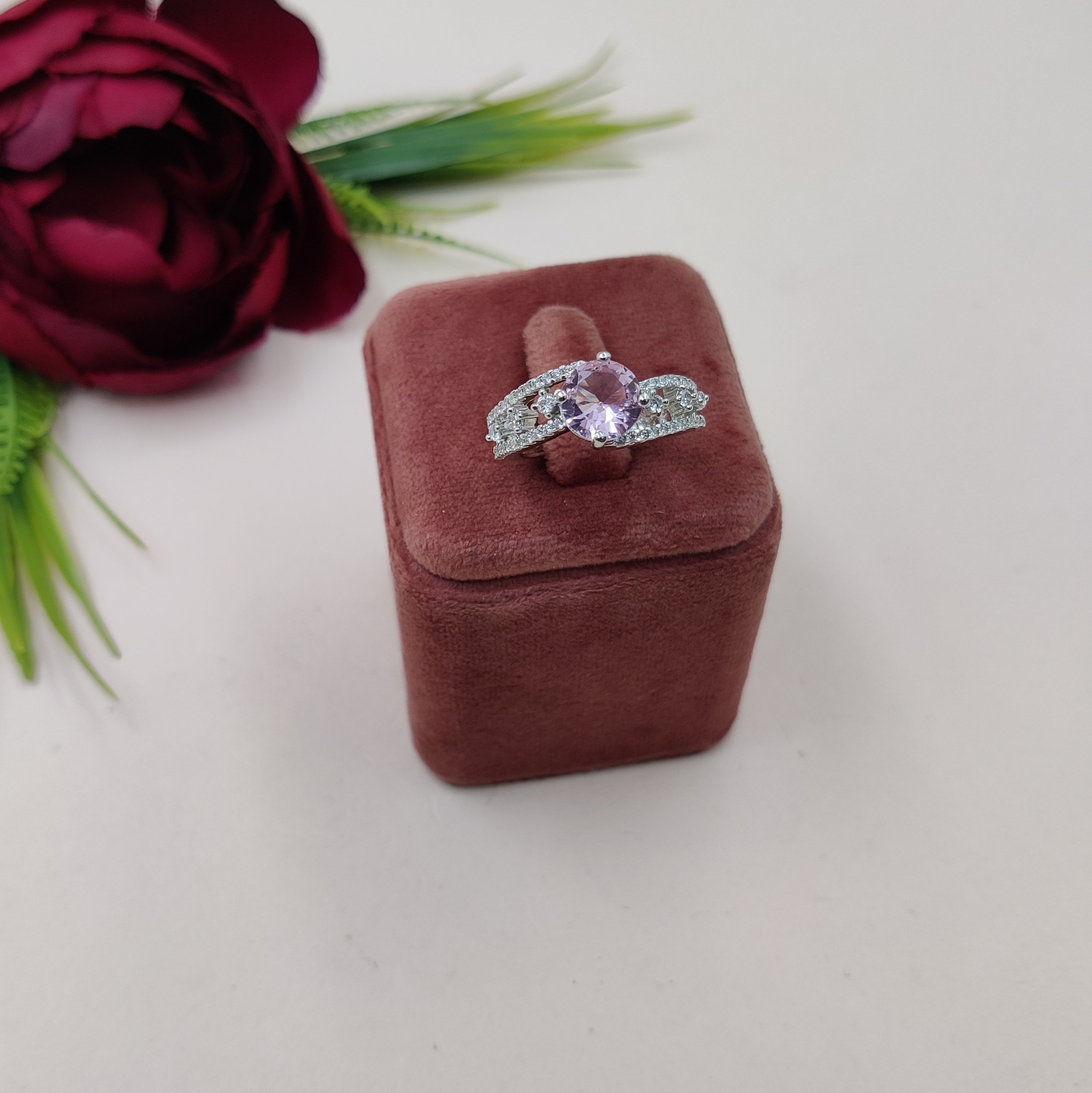 Dazzling Elegance American Diamond Ring